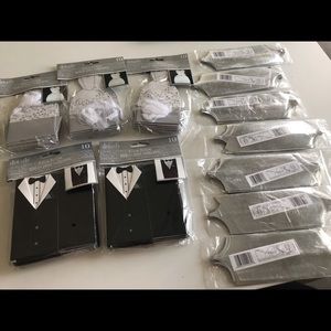 Bridal favor boxes and silver ribbon bows